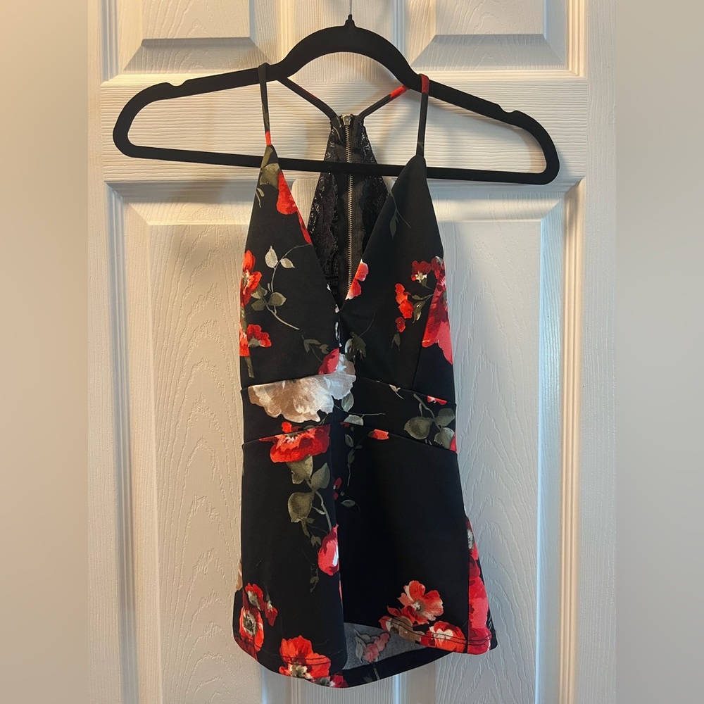 Floral Halter Top